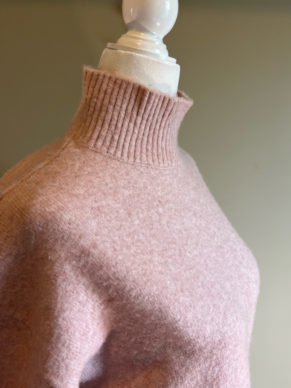 Marled Blush Pink Mock Neck Sweater